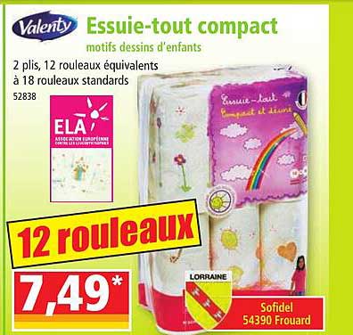 essuie-tout compact valenty