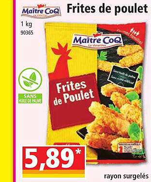 frites de poulet maître coq
