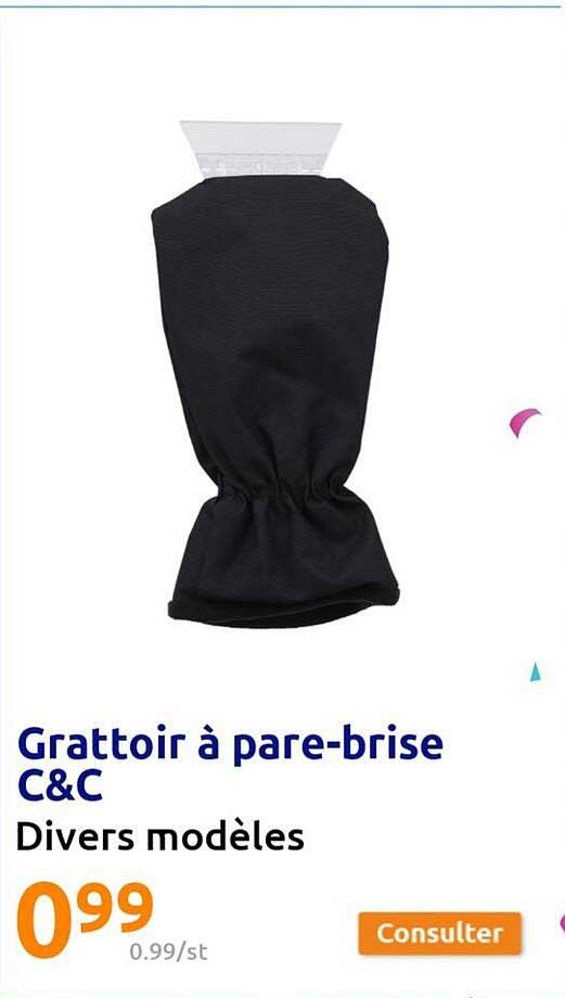grattoir à pare-brise c&c