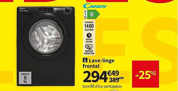 lave-linge frontal candy