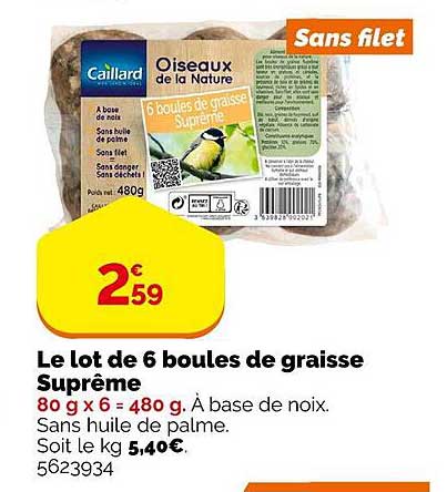 Le Lot De 6 Boules De Graisse Suprême