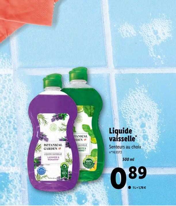 liquide vaisselle botanical garden