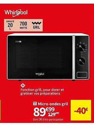 micro-ondes gril whirlpool