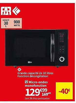 micro-ondes monofonction far