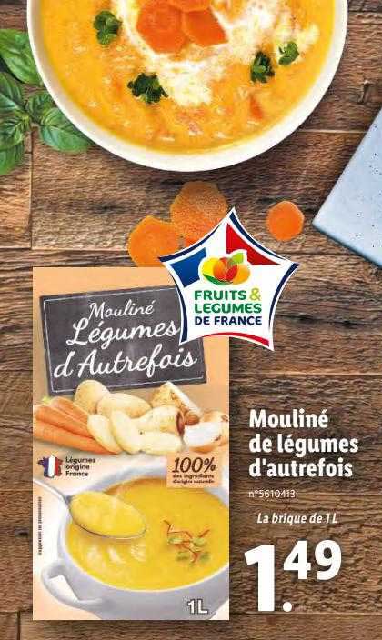 mouliné de légumes d'autrefois