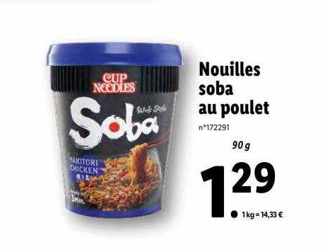 nouilles soba au poulet