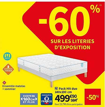 pack hit duo 140 x 190 cm