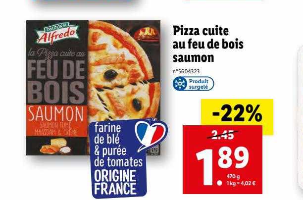 Pizza Cuite Au Feu De Bois Saumon Alfredo