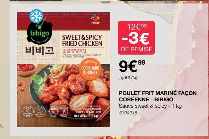 Poulet Frit Mariné Façon Coréenne - Bibigo