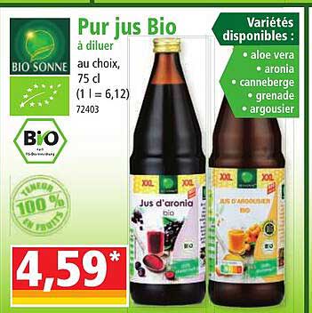 pur jus bio bio sonne