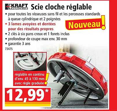 scie cloche réglable kraft werkzeuge