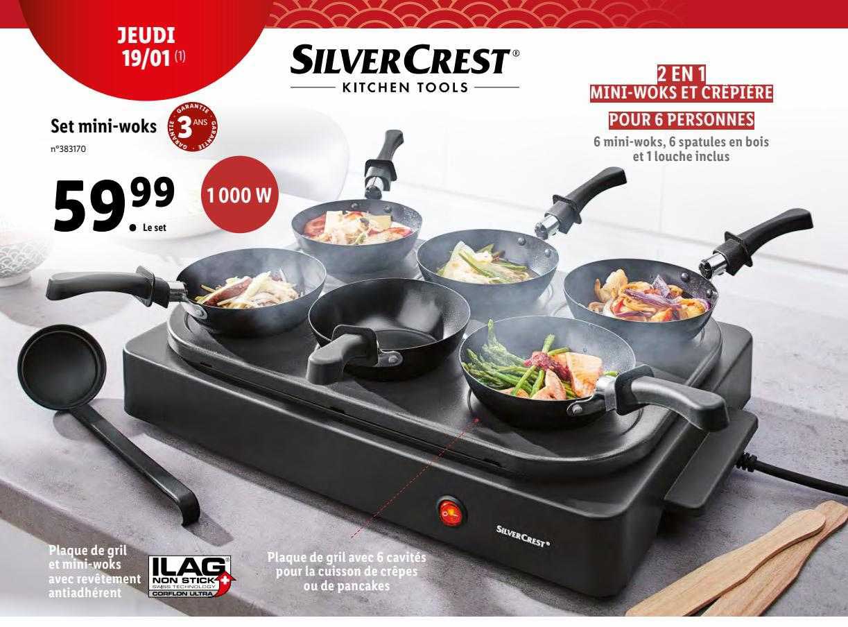 Set Mini-woks Silver Crest