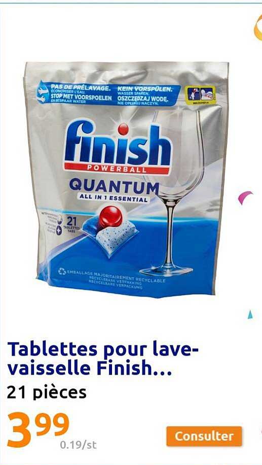 tablettes pour lave-vaisselle finish...