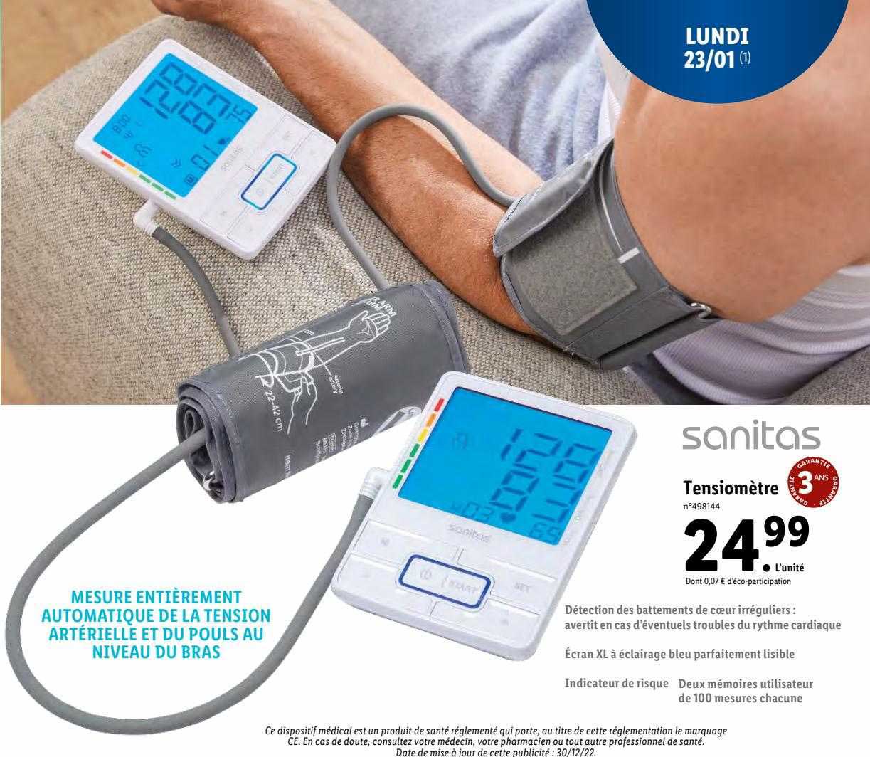 tensiomètre sanitas