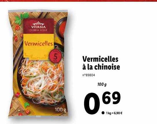 vermicelles à la chinoise vitasia