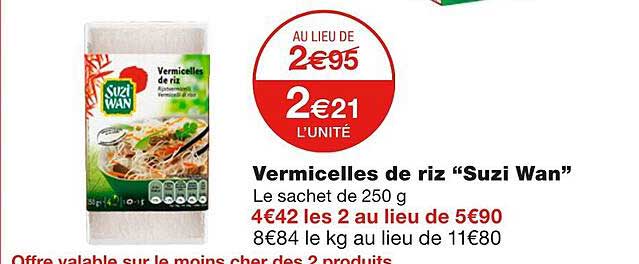 vermicelles de riz "suzi wan"