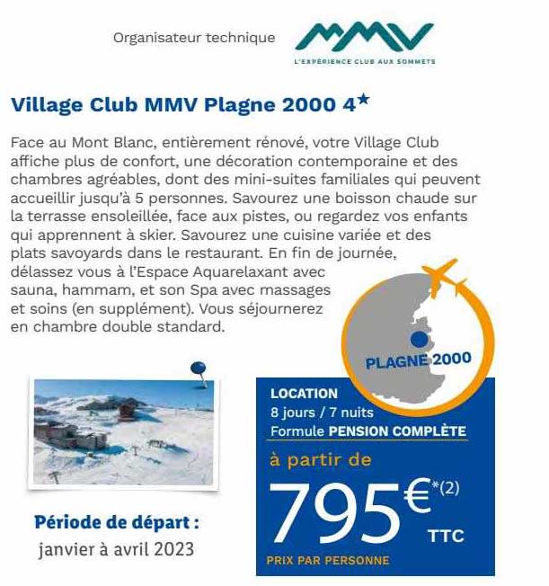 village club mmv plagne 2000 4*