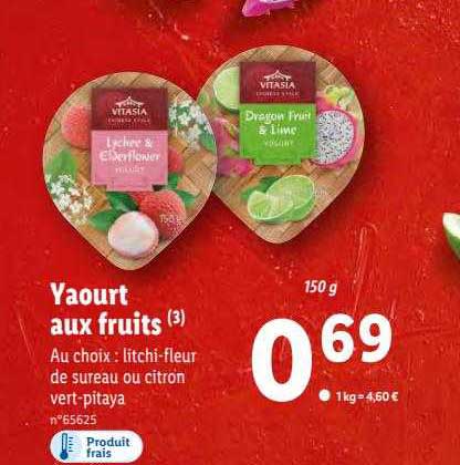 yaourt aux fruits vitasia