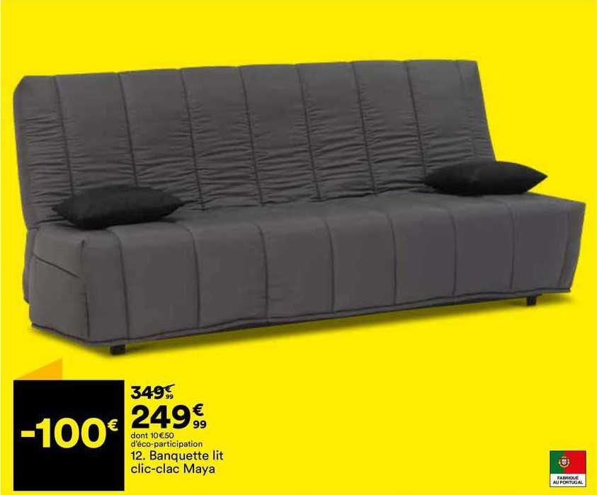 banquette lit clic-clac maya