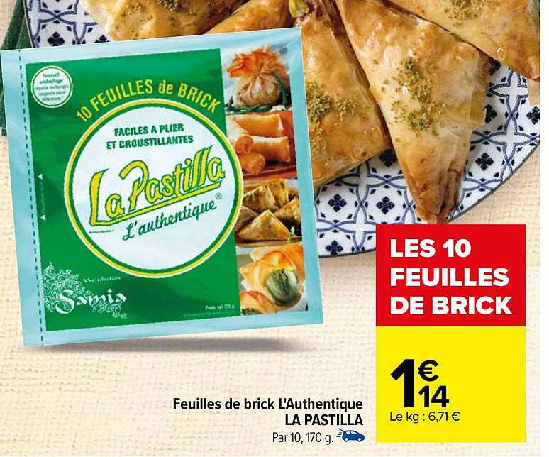 feuilles de brick l'authentique la pastilla