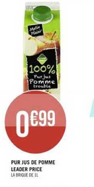 pur jus de pomme leader price