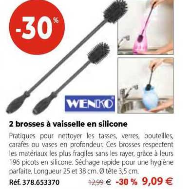 2 Brosses à Vaisselle En Silicone Wenko
