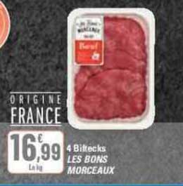 4 biftecks les bons morceaux