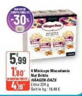 4 minicups macadamia nut brittle häagen-dazs