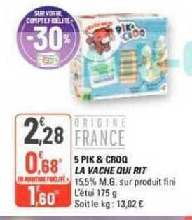 5 pik & croq la vache qui rit