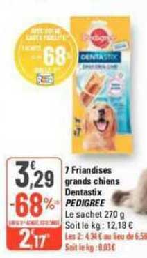 7 friandises grands chiens dentastix pedigree