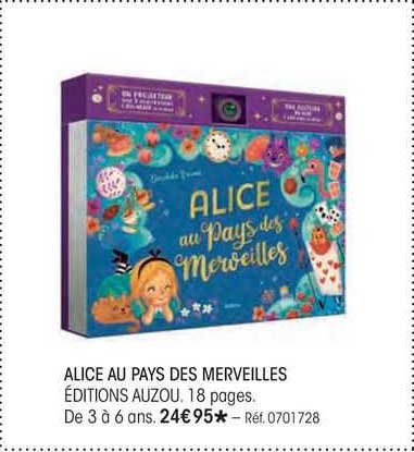 alice au pays des merveilles éditions auzou, 18 pages