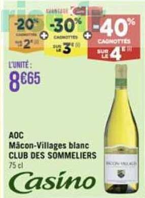 aoc mâcon-villages blanc club des sommeliers