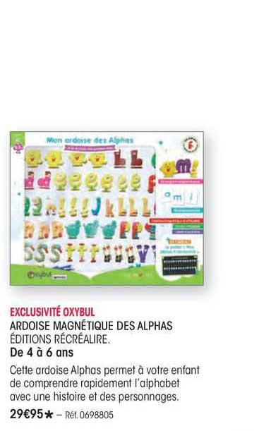 ardoise magnetique des alphas