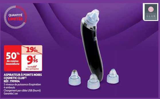 aspirateur à points noirs cosmetic club