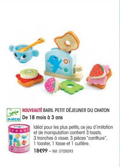 baril petit déjeuner du chaton djeco