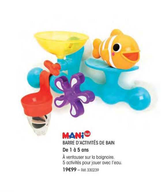 barre d'activités de bain mani bul
