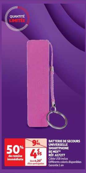 Batterie De Secours Universelle Smartphone Be Mix