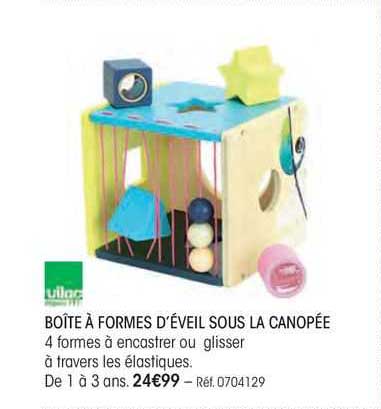 boîte à formes d'éveil sous la canopée