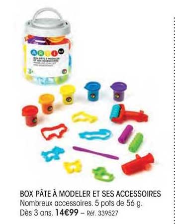 box pate a modeler et ses accessoires