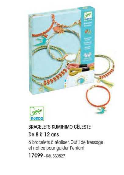 bracelets kumihimo céleste djeco