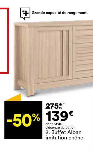 buffet alban imitation chêne