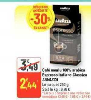 Café Moulu 100% Arabica Espresso Italiano Classico Lavazza