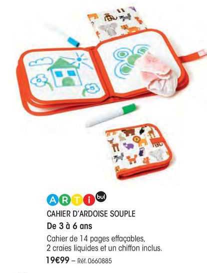 cahier d'ardoise souple arti bul