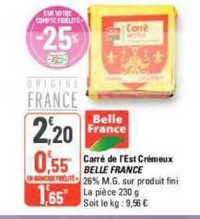 carré de l'est crémeux belle france