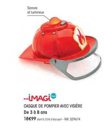 casque de pompier avec visière imagi bul