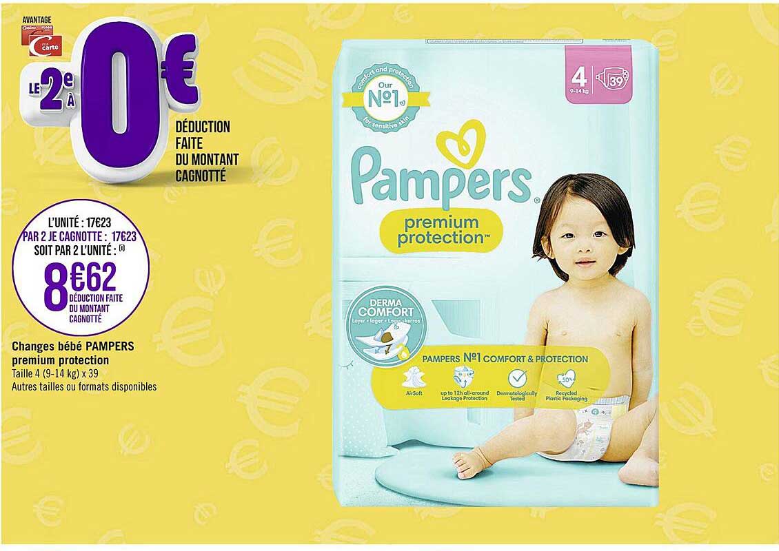 Changes Bébé Pampers Premium Protection