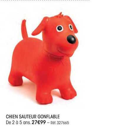 chien sauteur gonflable