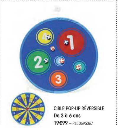 cible pop-up réversible