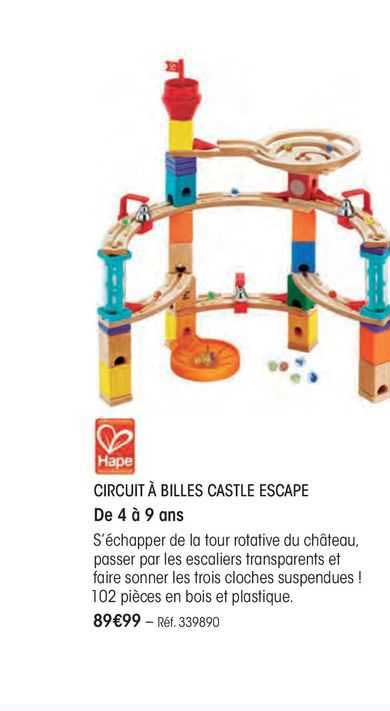 circuit à billes castle escape hape