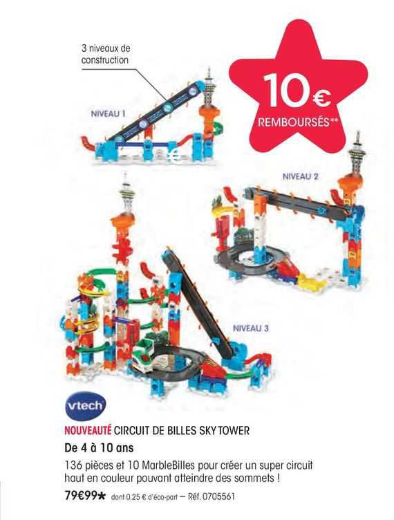 circuit de billes sky tower vtech